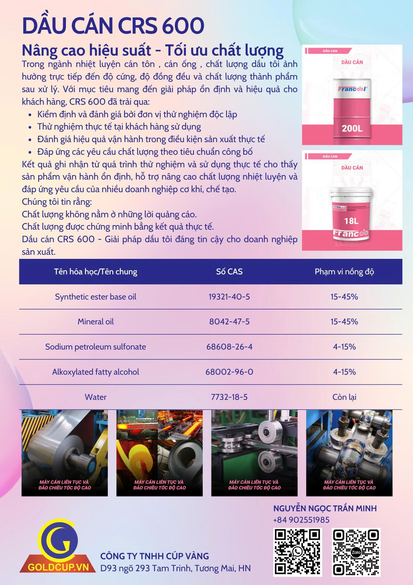 DẦU CẦN CRS 600